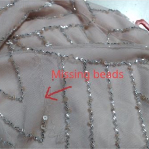 Adrianna Papell Women's Halter Art Deco Beaded Blouson Dress sz 0 - Picture 2 of 2